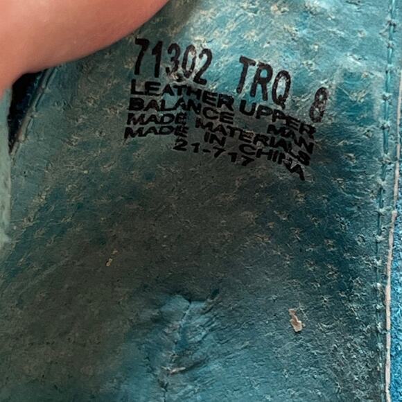 Minnetonka Women's Size 8 Blue Suede Strap Hippie Boho Vacation Sandal 10018584 - Picture 3 of 10